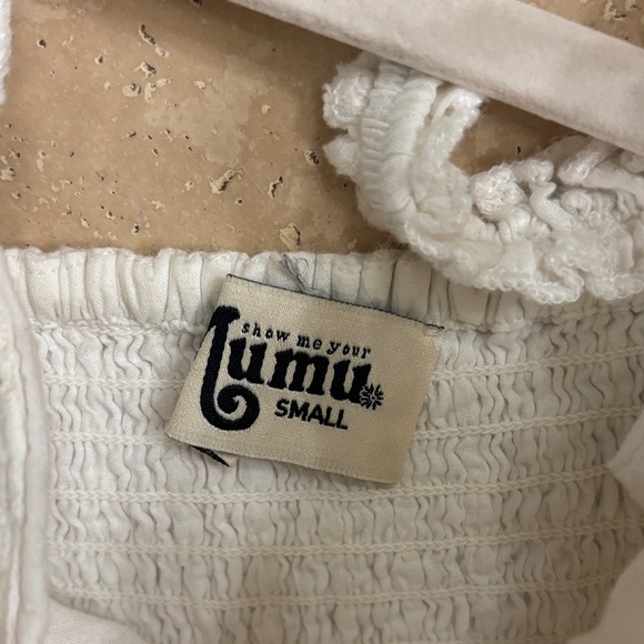 Show Me Your MuMu Ivory Lace Jumpsuit - Picture 3 of 3